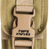 TOPS Wilderness Guide 4.0 Fixed Blade 1095HC Black Tan