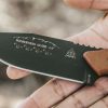 TOPS Wilderness Guide 4.0 Fixed Blade 1095HC Black Tan