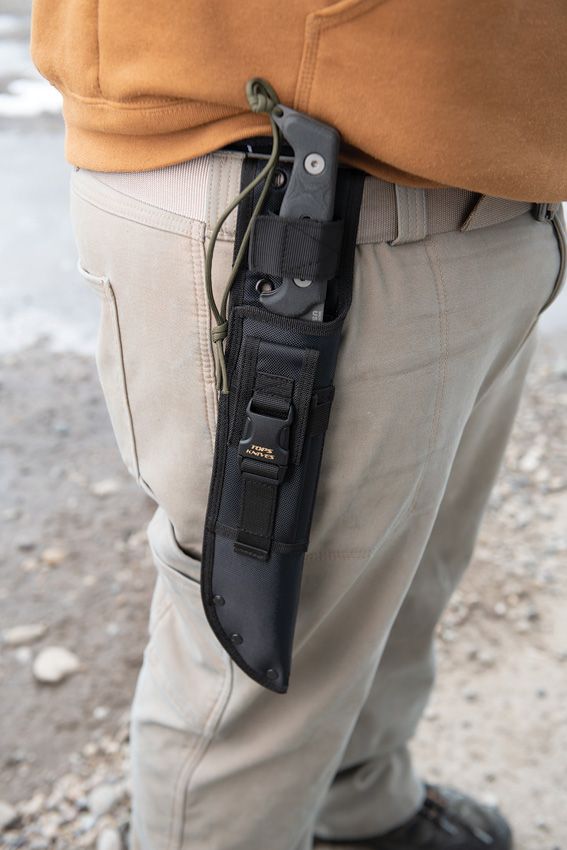 TOPS Yacare Machete 10.25" 1095HC Fixed Blade Gray Cerakote