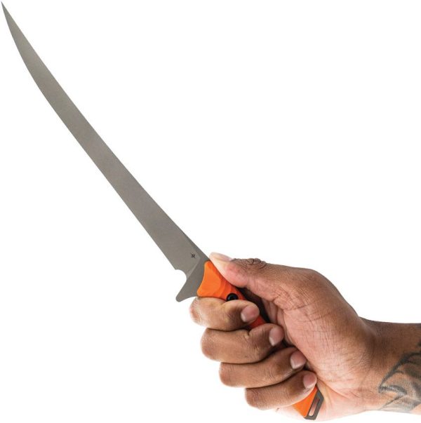 Toor Avalon Fillet Knife CPM-154 Blaze Orange Fixed Blade