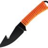 Toor Merlin Gut Hook Blaze Fixed Blade CPM-154 Orange