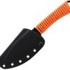 Toor Merlin Gut Hook Blaze Fixed Blade CPM-154 Orange