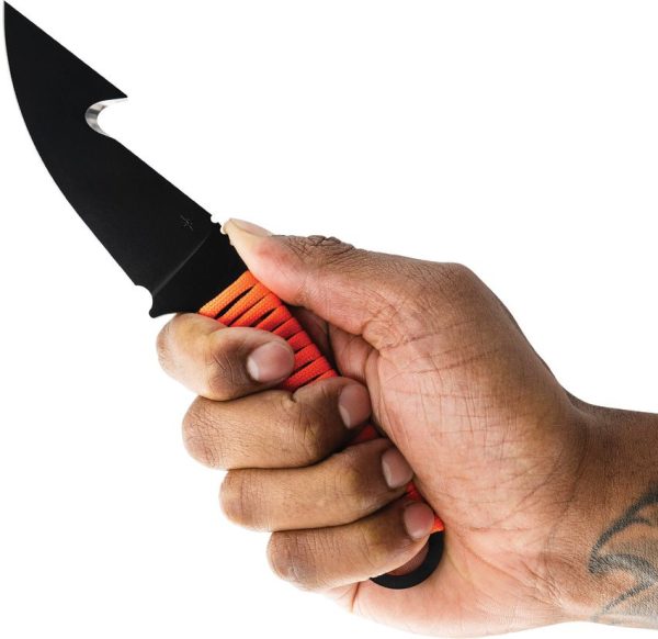 Toor Merlin Gut Hook Blaze Fixed Blade CPM-154 Orange