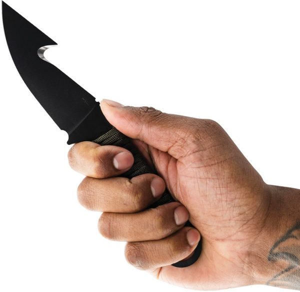 Toor Merlin Gut Hook Woodland Fixed Blade CPM-154 Knife