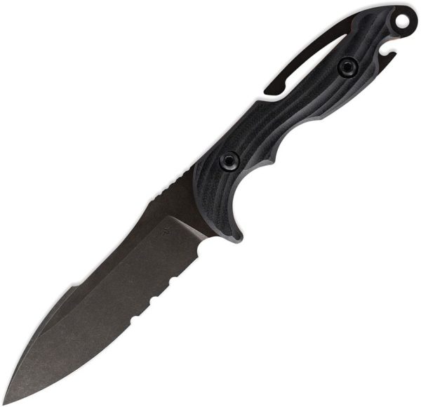 TR33810.jpg Toor Marine Utility Fighting Dive Fixed Blade CPM Cru-Wear Black