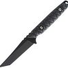 TR33821.jpg Toor Kingpin The Don Fixed Blade 4" CPM-3V Tanto Black G10