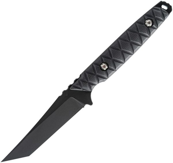 TR33821.jpg Toor Kingpin The Don Fixed Blade 4" CPM-3V Tanto Black G10