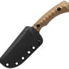 Toor Brauler Fixed Blade Tan CPM Cru-Wear Steel Knife