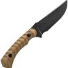 Toor Brauler Fixed Blade Tan CPM Cru-Wear Steel Knife