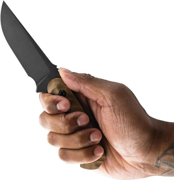 Toor Brauler Fixed Blade Tan CPM Cru-Wear Steel Knife