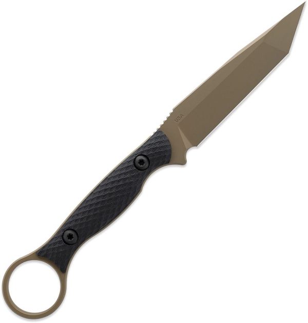 Toor Serpent T Fixed Blade CPM-3V Tanto FDE 3.75"