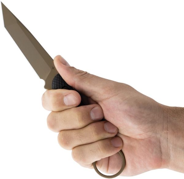 Toor Serpent T Fixed Blade CPM-3V Tanto FDE 3.75"