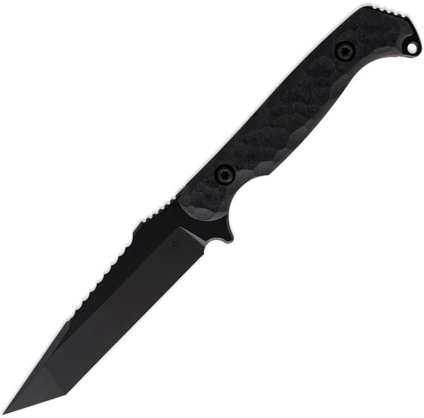 TR33837.jpg Toor Darter T Fixed Blade CPM S35VN Tanto Black G10 Knife
