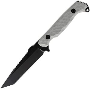 TR33838.jpg Toor Darter T Fixed Blade CPM S35VN Tanto Gray G10 Knife
