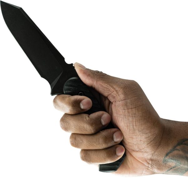 Toor Zenith Fixed Blade Havoc Black CPM Cru-Wear Steel Knife