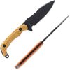 Toor Pin-Up Apnea Fixed Blade CPM Cru-Wear Steel Knife USA