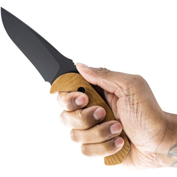 Toor Pin-Up Mullet Fixed Blade CPM-M4 Black Micarta USA