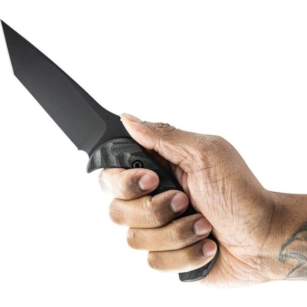 Toor Mullet T Socom Black Fixed Blade Knife CPM-M4