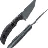 Toor Shifter T Fixed Blade 2.75" CPM-M4 Gray Tanto Knife USA