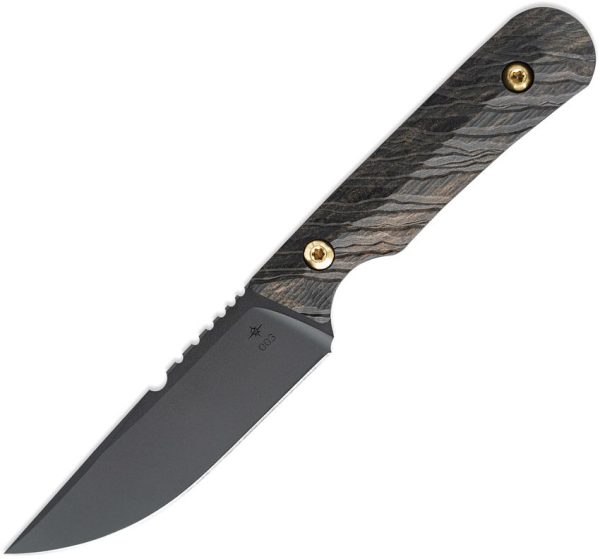 TR33893.jpg Toor Administrator Ebony 154CM Fixed Blade Knife USA Made