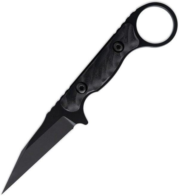 Toor Jank Shank W Fixed Blade CPM-M4 Black Wharncliffe Knife