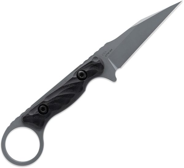Toor Jank Shank W Fixed Blade CPM-M4 Gray G10 Knife
