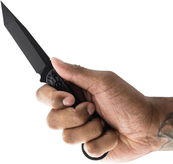 Toor Serpent T Fixed Blade CPM-M4 Black G10 Tanto Knife