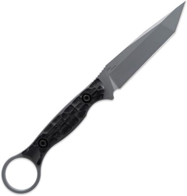 Toor Serpent T Fixed Blade CPM-3V Gray Oxide Tanto Knife
