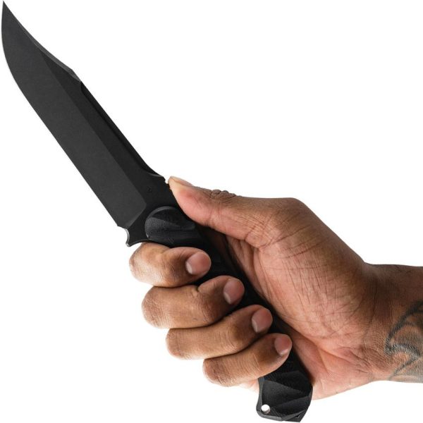 Toor Valor MK1 Fixed Blade CPM Cru-Wear Steel Black G10