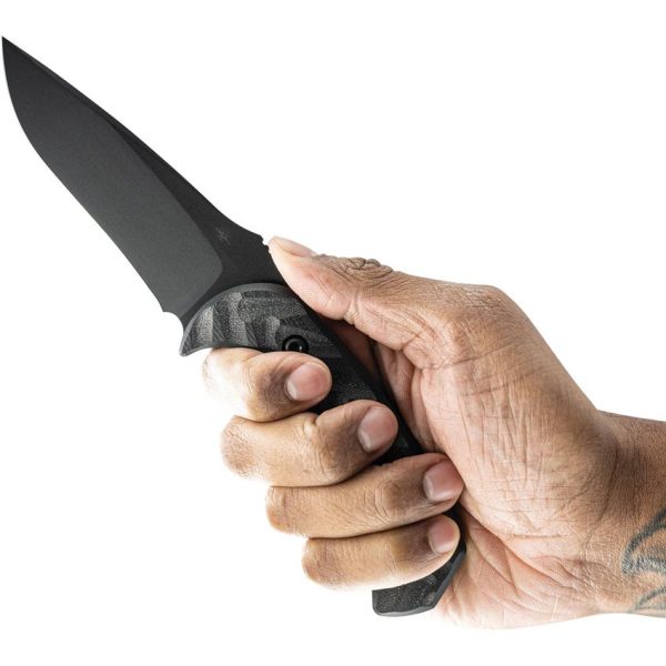 Toor Mullet S Fixed Blade CPM-M4 Black 4" Knife Sheath