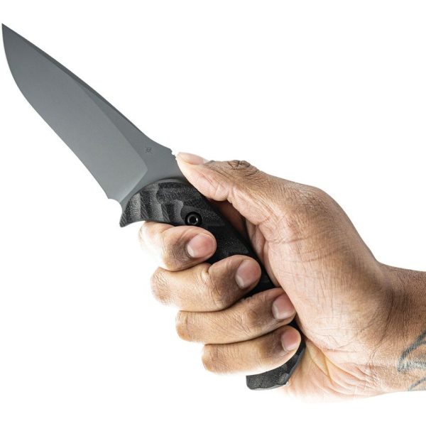 Toor Mullet S Fixed Blade CPM-M4 Gray Tactical Knife USA