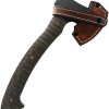 Toor Campfire Camp Axe D2 Steel Green Micarta Fixed Blade