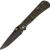 Toor Campfire Merchant Framelock Folding Knife S35VN Green Micarta