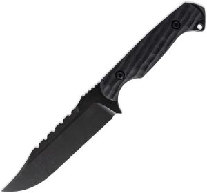 TR64289.jpg Toor Crewman Fixed Blade Black CPM Cru-Wear Steel Knife