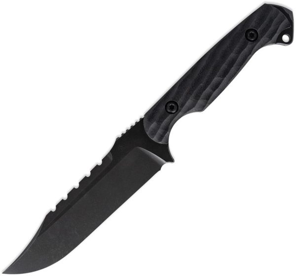 TR64289.jpg Toor Crewman Fixed Blade Black CPM Cru-Wear Steel Knife