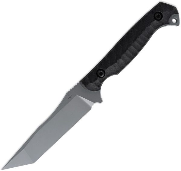 Toor Krypteia T Fixed Blade CPM-M4 Gray Tanto Knife