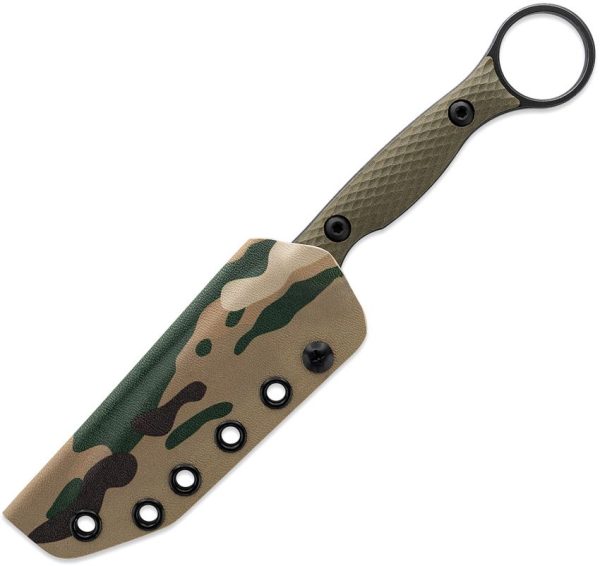 Toor Serpent T Fixed Blade Knife 3.75" CPM-3V Green G10