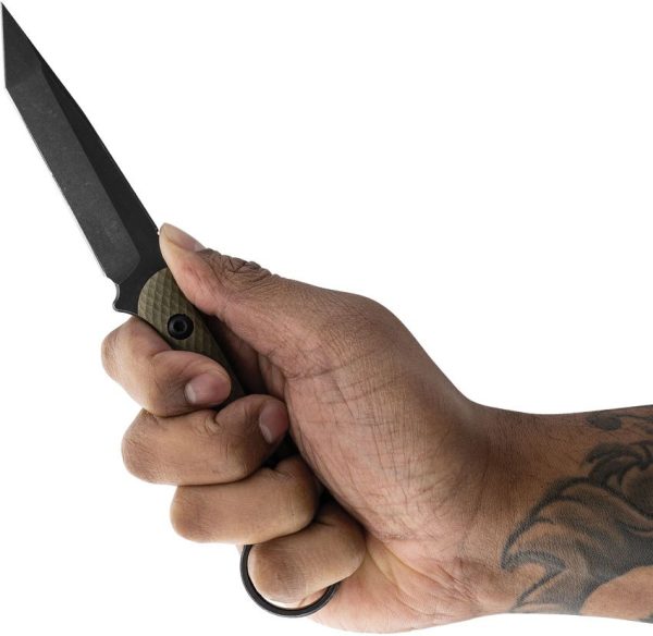 Toor Serpent T Fixed Blade Knife 3.75" CPM-3V Green G10