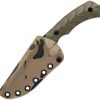Toor Mullet Fixed Blade Covert Green CPM-154 Stainless Knife