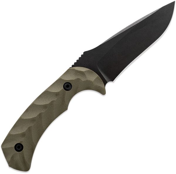 Toor Mullet Fixed Blade Covert Green CPM-154 Stainless Knife