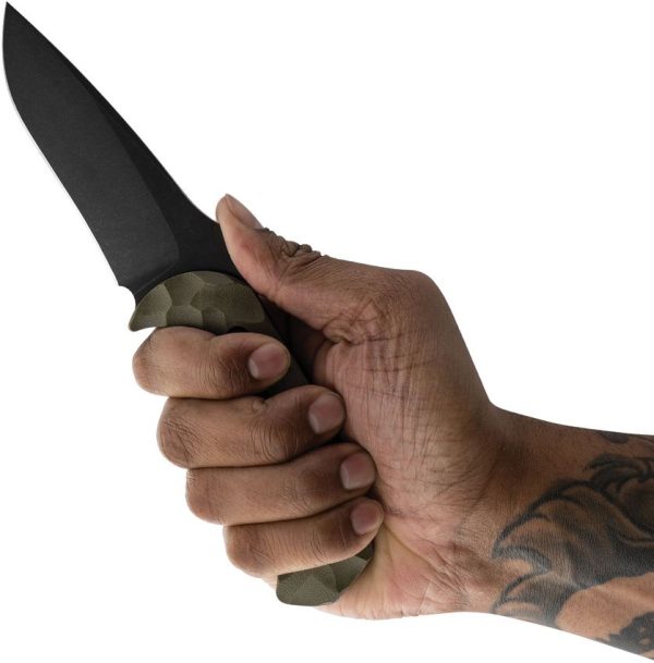 Toor Mullet Fixed Blade Covert Green CPM-154 Stainless Knife