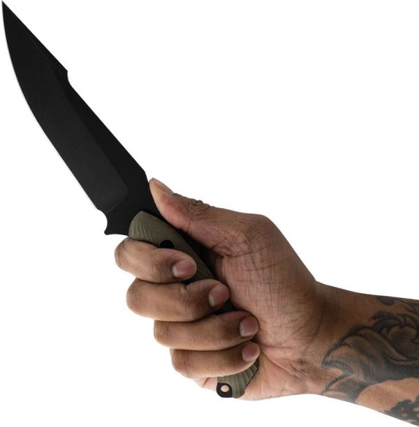 Toor Raven Fixed Blade Covert - CPM-3V Green G10