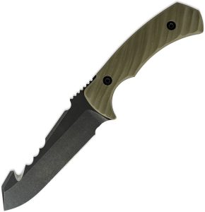 TR85394.jpg Toor Egress Fixed Blade Covert Green CPM S35VN Guthook Knife