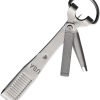 Boomerang Tool Tie-Fast Combo Tool - Stainless Keyring