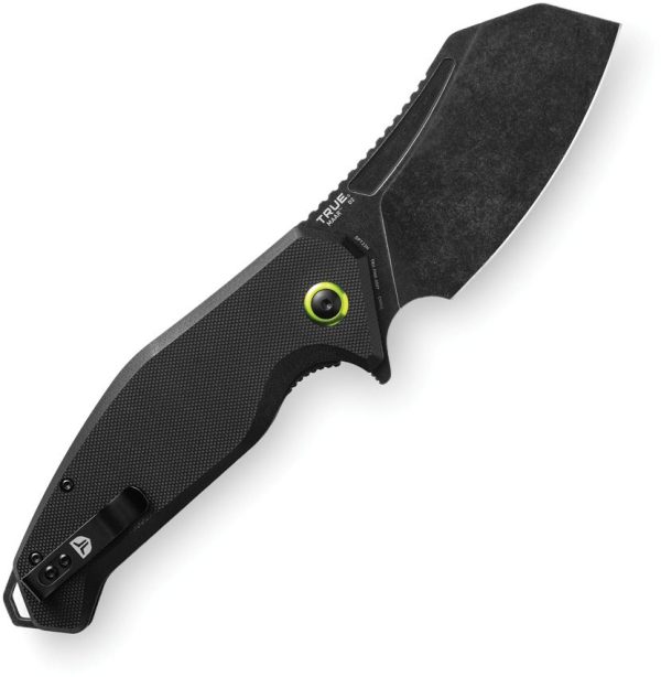 TRUE MAAR Linerlock - D2 Stonewash Black G10