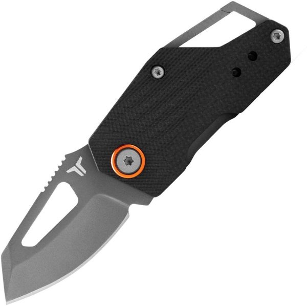 TRUE BERM Keychain Linerlock - Gray TiNi Coated