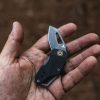 TRUE BERM Keychain Linerlock - Gray TiNi Coated