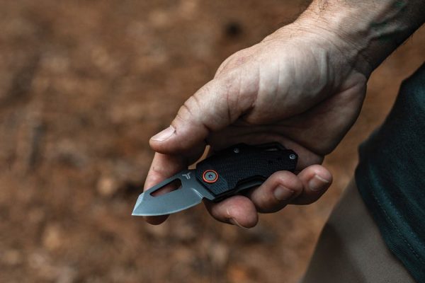 TRUE BERM Keychain Linerlock - Gray TiNi Coated