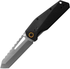 TRUE BERM Tanto Linerlock - Gray TiNi G10