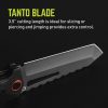 TRUE BERM Tanto Linerlock - Gray TiNi G10